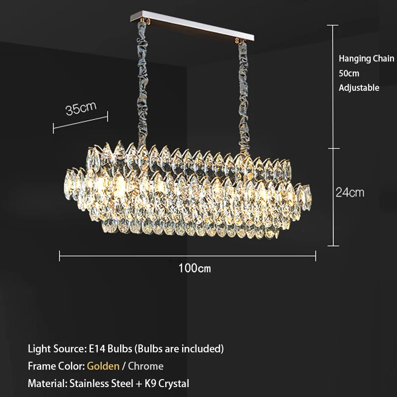 Chandelier - Luxury Crystal Big Chandeliers for Living Room Decor Modern Art Designer Luminaire Hight Ceiling Pendant Home Lamps Hall SW-36210927 - SWEET-LIGHTS