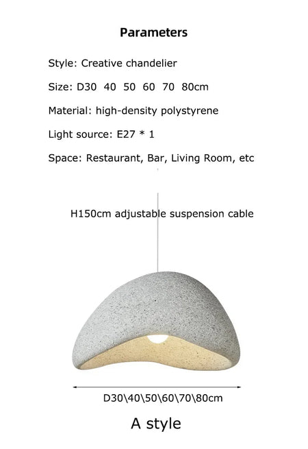 Pendant Light - Wabi Sabi E27 Modern Chandelier Home Decor SW-36210457 - SWEET-LIGHTS