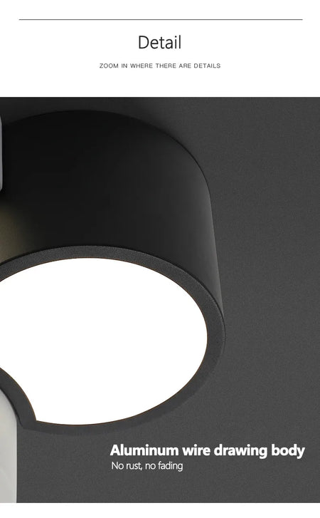 Ceiling Light - Modern Minimalist Geometric Black and White Lamp SW-36214012 - SWEET-LIGHTS