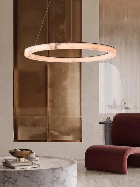 Pendant Light - LED Dimmable Natural Marble Chandelier SW-36210497 - SWEET-LIGHTS