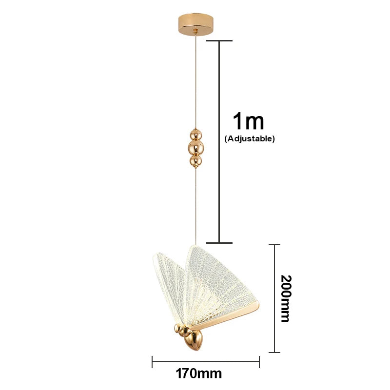 Wall Light - LED Wall Lamp Modern Creative Nordic Butterfly Bedroom Living Room Aisle Lighting SW-36210347 - SWEET-LIGHTS