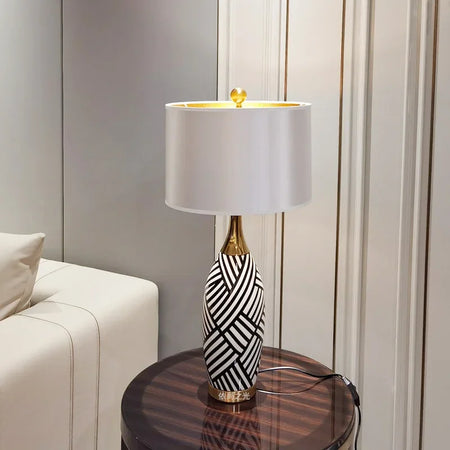 Table Lamp - LED Modern Creative Stripe Design American Desk Light for Home Living Room Bedroom Bedside Decor SW-36210345 - SWEET-LIGHTS