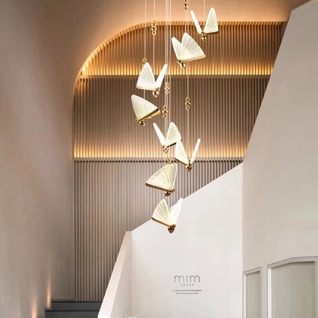 Pendant Light - Nordic Colorful Butterfly LED Pendant Lamps for Home Bedroom Living Room Indoor Golden Lighting SW-36210478 - SWEET-LIGHTS