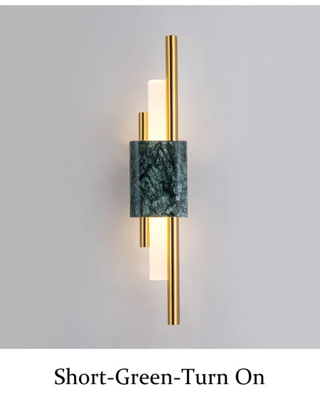 Wall Light - Green Marble Luxury Golden Decor Bedside Lamp Led 8W SW-36210345 - SWEET-LIGHTS