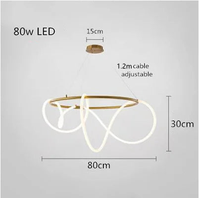 Pendant Light - Modern Long Hose LED Chandelier for Dining Room Kitchen Bar SW-36210347 - SWEET-LIGHTS