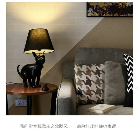 Floor Lamp - Resin Big Dog Cloth Cover Nordic Design SW-36210567 - SWEET-LIGHTS