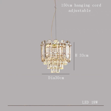 Chandelier - Modern Luxury Clear Amber Crystal Ceiling Lamp Elegant LED Lighting SW-36210234 - SWEET-LIGHTS