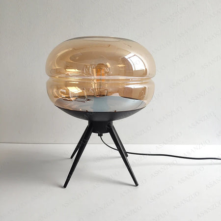 Table Lamp - Modern Blue Glass E27 Desk Lamp for Bedroom Decor SW-36210457 - SWEET-LIGHTS