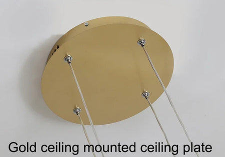 Pendant Light - Modern Ring Design LED Chandelier Gold for Living Dining Room Office Bedroom Home Decor SW-36210345 - SWEET-LIGHTS