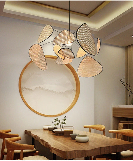 Pendant Light - Modern Living Room Led Rattan Chandelier Home Decor SW-36210789 - SWEET-LIGHTS