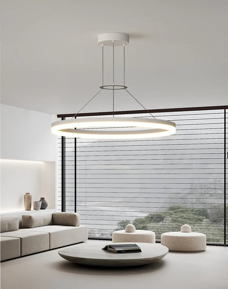 Pendant Light - Modern Minimalist Led Pendant Lamp For Living Room Bedroom Dining Kitchen Black Ring Chandelier SW-36210347 - SWEET-LIGHTS