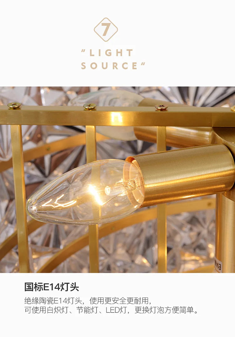 Chandelier - Modern Snow Glass Luxury for High-End Villa SW-36210478 - SWEET-LIGHTS