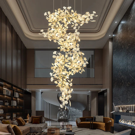 Chandelier - Nordic Ginkgo Leaf Hanging Light for Modern Spaces SW-36210789 - SWEET-LIGHTS