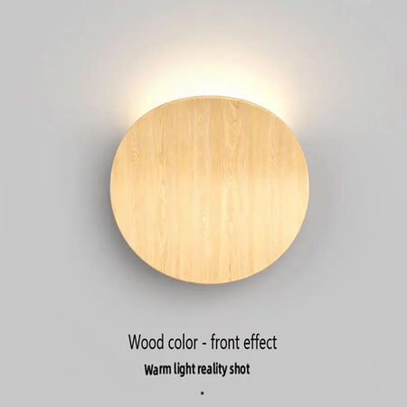 Wall Light - Modern Wood Wall Lamp For Bedroom Living Room Indoor LED Round Light Fixtures SW-36210123 - SWEET-LIGHTS