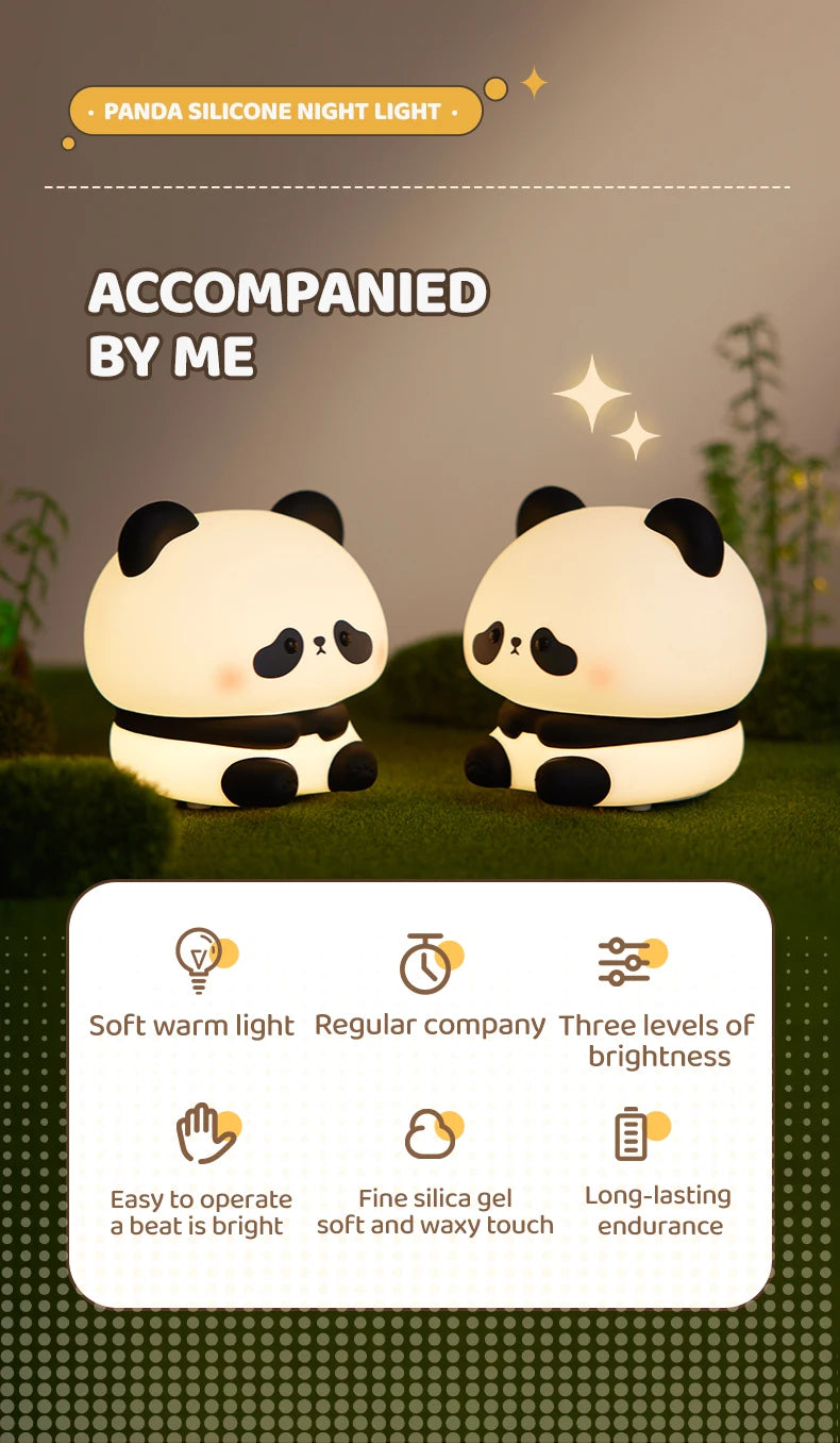 Children Lighting - Panda LED Night Light Touch USB Lamp SW-36210458 - SWEET-LIGHTS