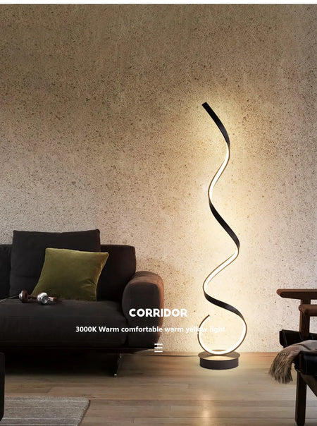 Floor Lamp - Modern LED Strip Minimalist Black White Light SW-36210457 - SWEET-LIGHTS