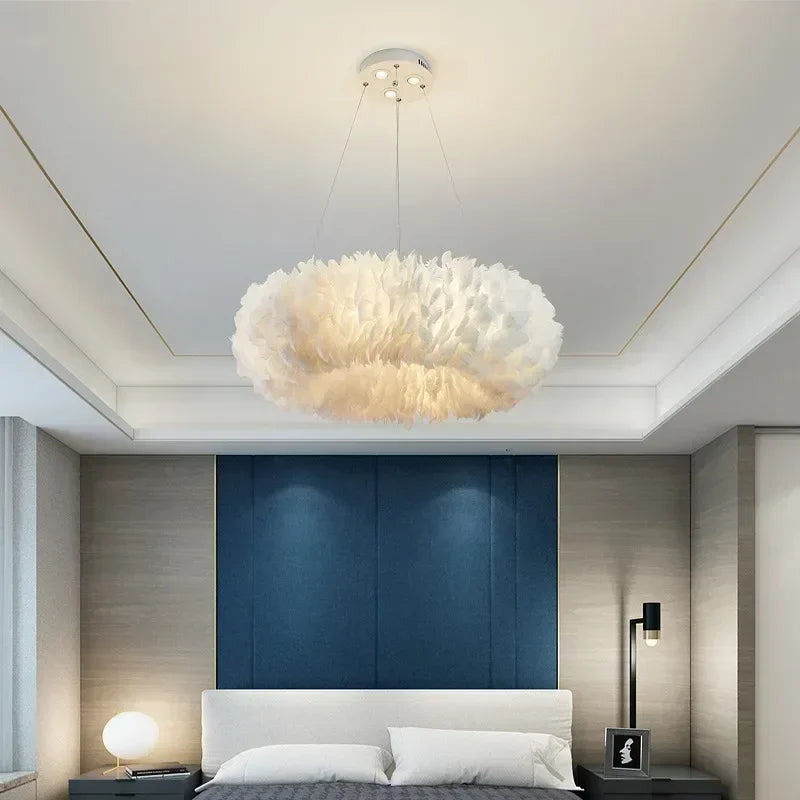 Pendant Light - Nordic Goose Feather LED Chandelier Home Decor SW-36210345 - SWEET-LIGHTS