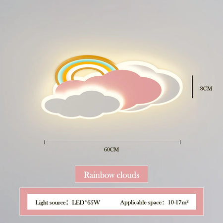 Children Lighting - Rainbow Cloud Ceiling Lights for Pink Girl Bedroom SW-36210348 - SWEET-LIGHTS