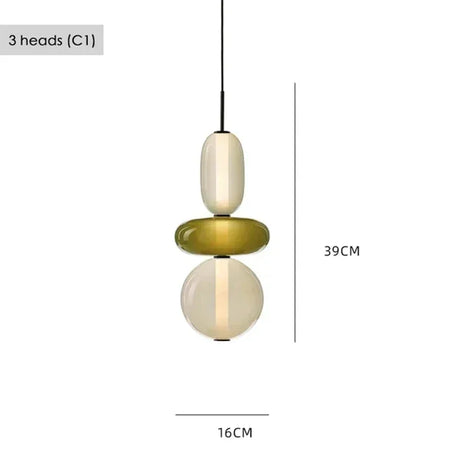 Pendant Light - Modern Candy Glass Italian Hanging Lamp for Loft Kitchen and Restaurant Decor SW-36210345 - SWEET-LIGHTS
