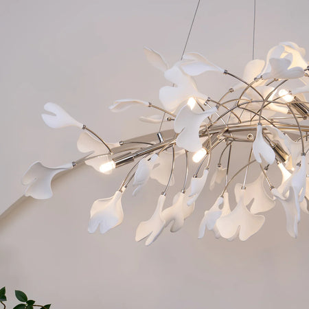 Chandelier - Nordic Modern Long Ginko Leaf Pendant Light for Living Room Dining Room Bedroom Kitchen SW-36210478 - SWEET-LIGHTS