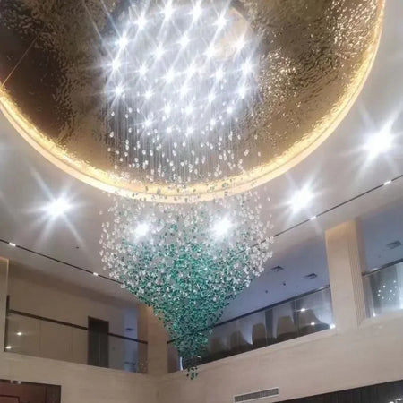 Chandelier - Large Luxury Cristal Lighting Fixtures Modern Stone Crystal LED Chandelier For Living Room Indoor Decor SW-36210347 - SWEET-LIGHTS