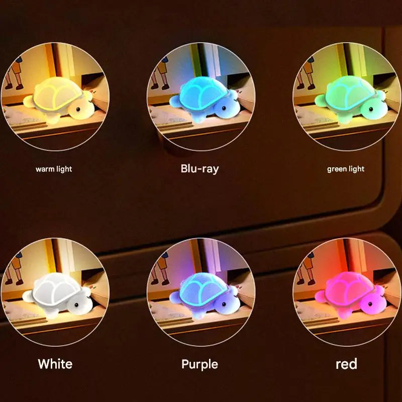 Children Lighting - Led Turtle Night Light Cute Silicone Lamp Touch Nightlight Children Sleep Light Room Decor Gift SW-36210458 - SWEET-LIGHTS