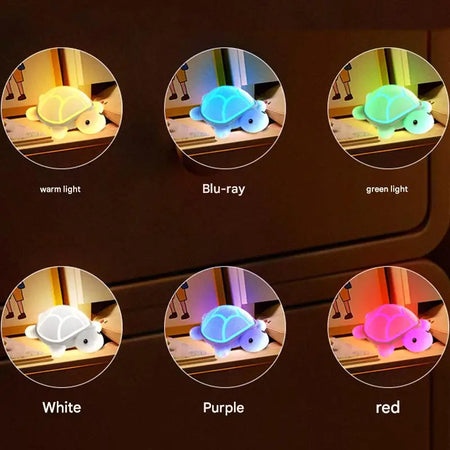 Children Lighting - Led Turtle Night Light Cute Silicone Lamp Touch Nightlight Children Sleep Light Room Decor Gift SW-36210458 - SWEET-LIGHTS