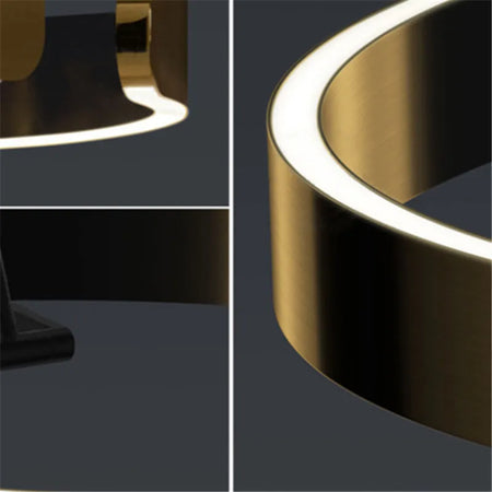 Floor Lamp - Italian Arc Gold Black LED Fishing Ring Light SW-36210829 - SWEET-LIGHTS