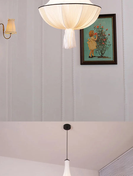 Pendant Light - Japanese Retro Wabi Sabi Cloth Chandelier Home Pendant Lights Room Decor SW-36210578 - SWEET-LIGHTS