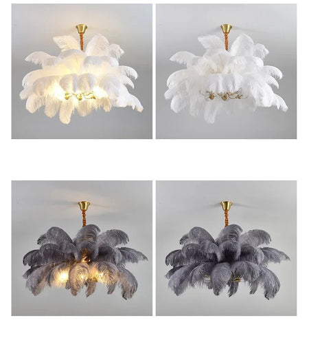 Pendant Light - Nordic Feather Ceiling Chandelier for Home Decoration Indoor Lighting SW-36210457 - SWEET-LIGHTS