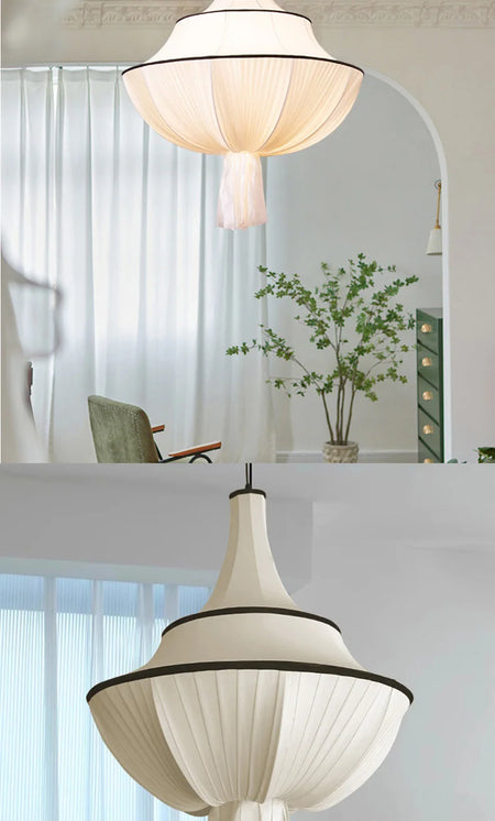 Pendant Light - Japanese Retro Wabi Sabi Cloth Chandelier Home Pendant Lights Room Decor SW-36210578 - SWEET-LIGHTS