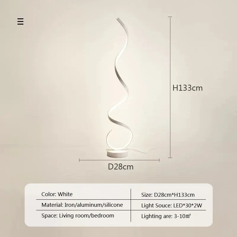 Floor Lamp - Modern LED Strip Minimalist Black White Light SW-36210457 - SWEET-LIGHTS