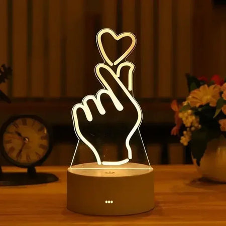 Children Lighting - Romantic Love 3D Led Lamp for Kids Night Light SW-36210489 - SWEET-LIGHTS