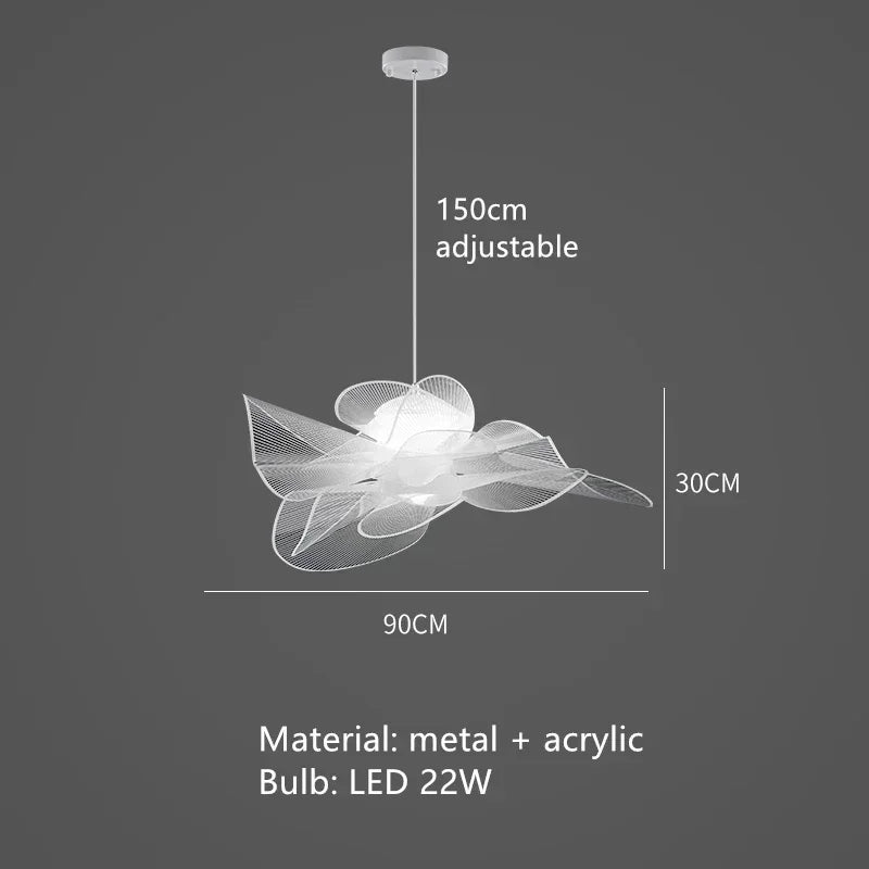 Pendant Light - Italian Design White Butterfly Chandelier LED SW-36210478 - SWEET-LIGHTS