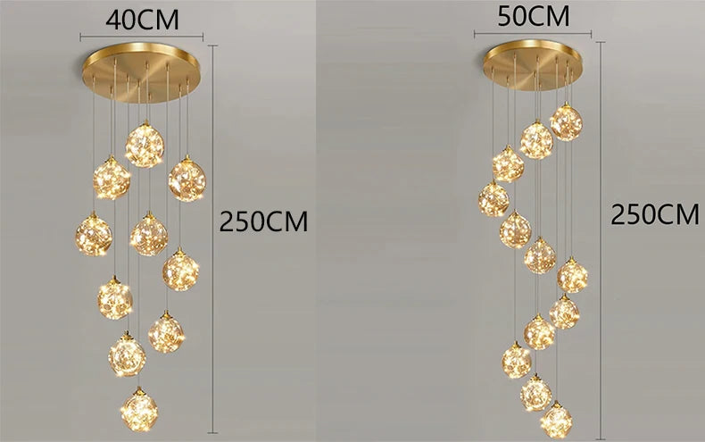 Chandelier - Nordic Home Decoration Stair Chandelier 6-30 Heads SW-36210347 - SWEET-LIGHTS