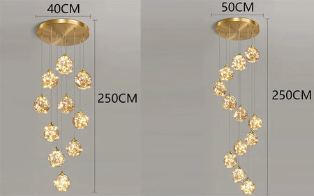 Chandelier - Nordic Home Decoration Stair Chandelier 6-30 Heads SW-36210347 - SWEET-LIGHTS