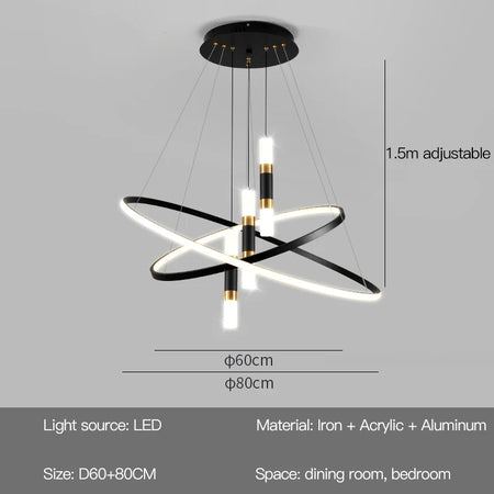 Pendant Light - Modern Round LED Chandelier Fixture for Home Decor SW-36210467 - SWEET-LIGHTS