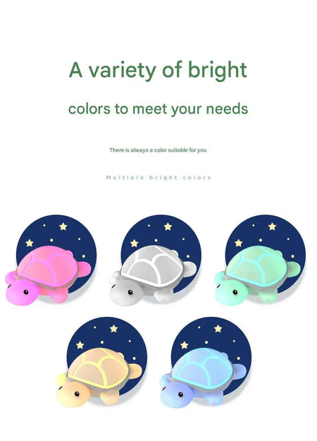 Children Lighting - Led Turtle Night Light Cute Silicone Lamp Touch Nightlight Children Sleep Light Room Decor Gift SW-36210458 - SWEET-LIGHTS