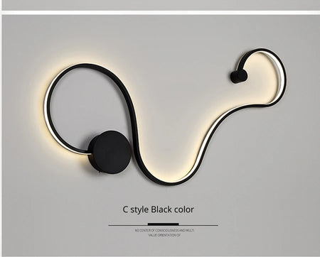 Wall Light - Modern LED Wall Lamps for Bedroom Living Room White/Black Fixtures SW-36210345 - SWEET-LIGHTS