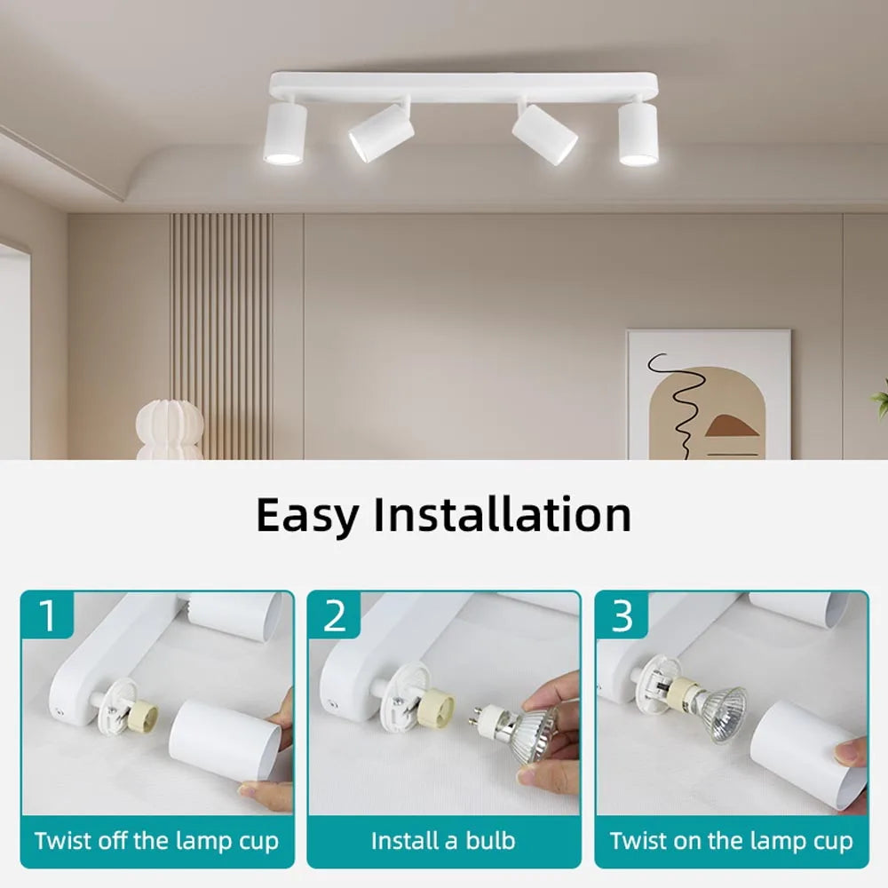 Spotlight - LED Ceiling Spotlights Replaceable Bulb Pendant Lamps Kitchen Decor Indoor Lighting SW-36210478 - SWEET-LIGHTS