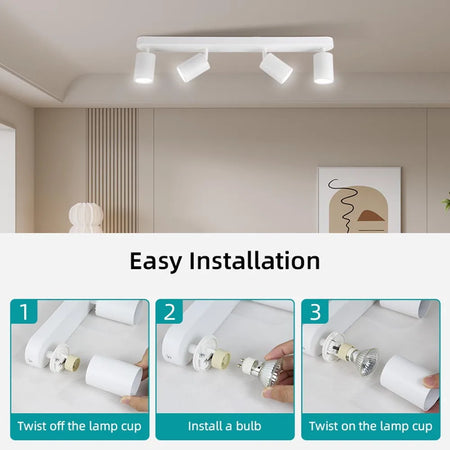 Spotlight - LED Ceiling Spotlights Replaceable Bulb Pendant Lamps Kitchen Decor Indoor Lighting SW-36210478 - SWEET-LIGHTS
