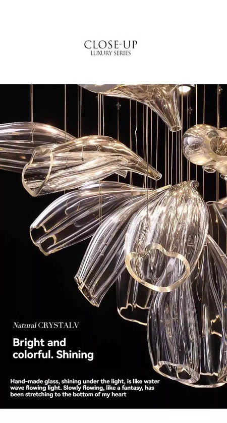 Chandelier - Italy Designer Crystal Glass Pendant Lights Luxury SW-36210457 - SWEET-LIGHTS