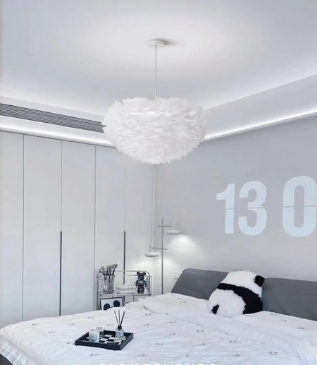 Pendant Light - Feather Nordic LED Chandelier for Living Room and Girl's Room Decor SW-36210578 - SWEET-LIGHTS