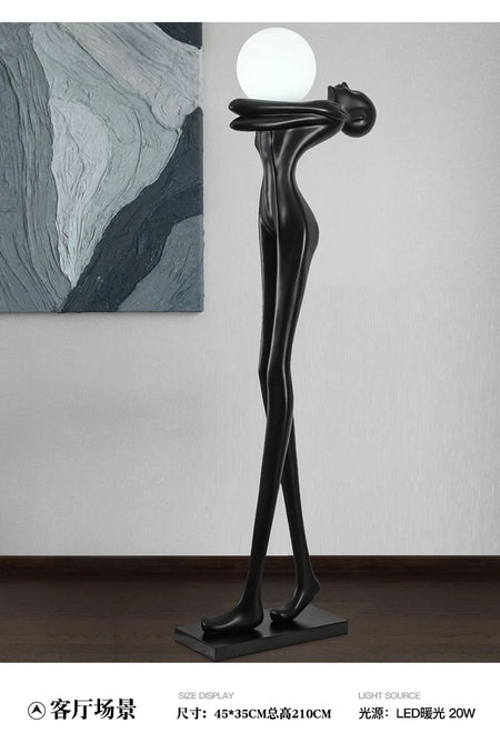 Floor Lamp - Creative Art Character-shaped Sculpture LED Lights SW-36214978 - SWEET-LIGHTS