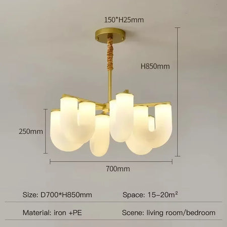 Pendant Light - Vintage Glass Luxury U Shaped Light for Dining Room and Kitchen SW-36210458 - SWEET-LIGHTS