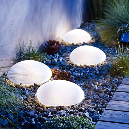 Outdoor Light - Solar Powered Pebble Stone Lamp for Garden SW-36210345 - SWEET-LIGHTS
