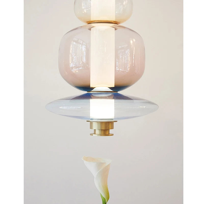 Pendant Light - Nordic Style Designer Stained Glass LED Chandelier SW-36210579 - SWEET-LIGHTS