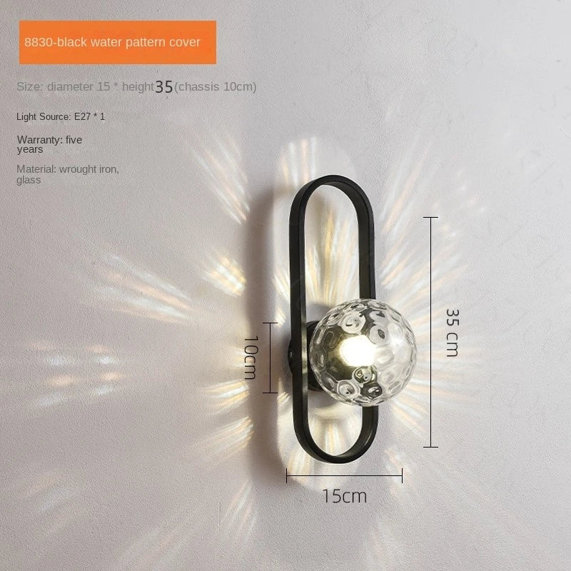 Wall Light - Modern Minimalist LED E27 Wall Sconce Glass SW-36210345 - SWEET-LIGHTS
