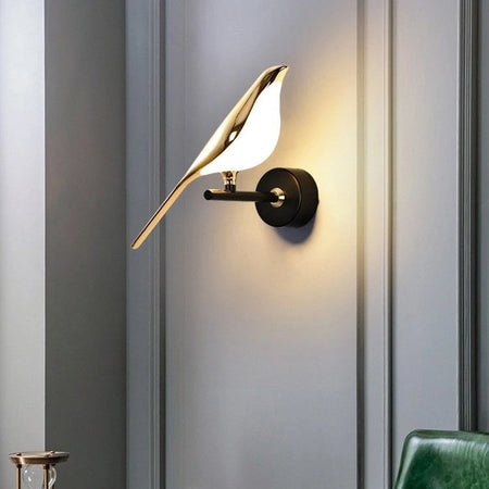 Wall Light - Creative Bird 360° Rotatable LED Wall Lamp Golden Touch Switch SW-36210457 - SWEET-LIGHTS