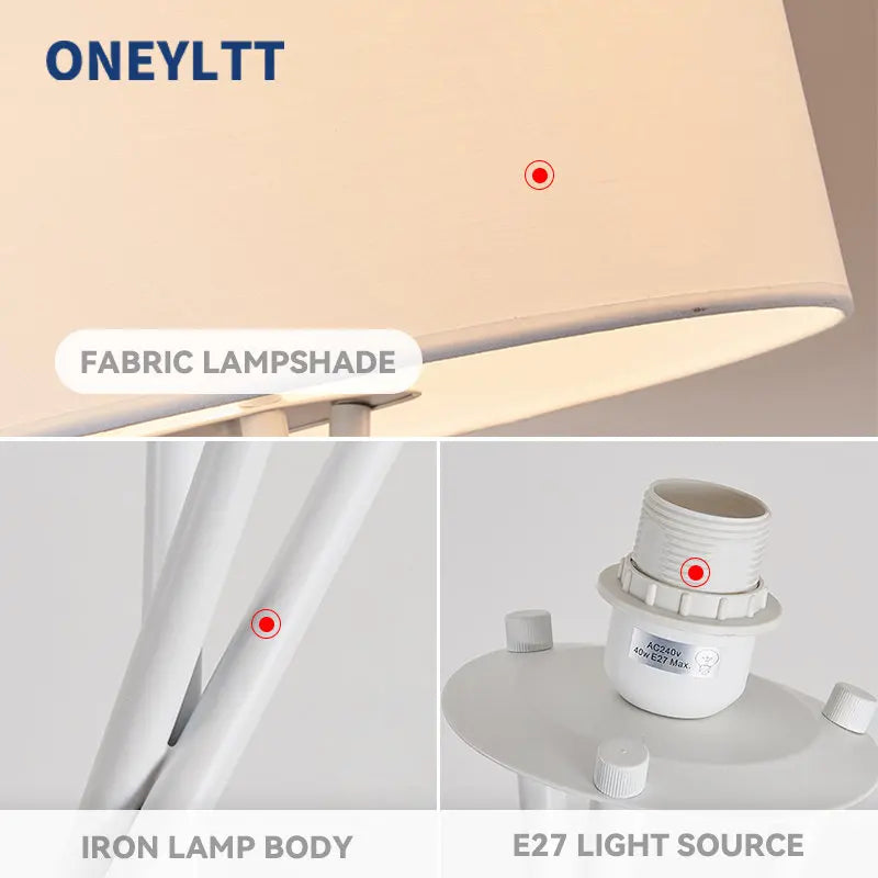Floor Lamp - Scandinavian Fabric Led Tripod Design Light SW-36210347 - SWEET-LIGHTS